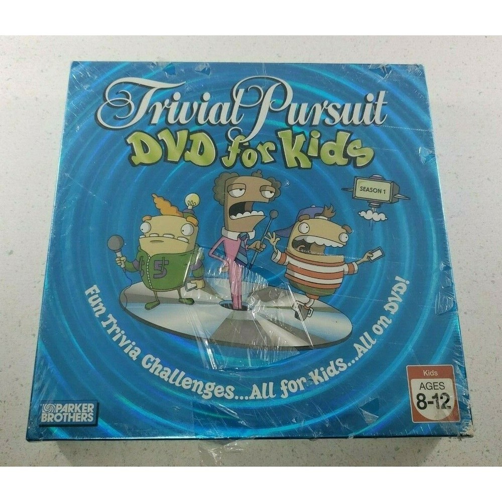 Trivial Pursuit DVD For Kids Season 1 Parker Brothers Board Game 2006